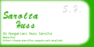 sarolta huss business card